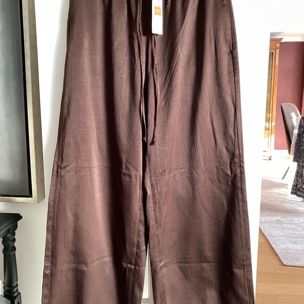 Banana Republic Wide Leg Pants- Deep Brown
